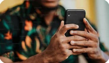 A small business being run from a phone in hand